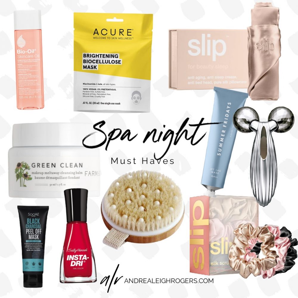 Spa night at home must haves